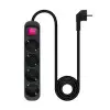 Regleta con Interruptor Nanocable 10.37.0004-BK/ 4 Tomas de Corriente/ Cable 1.4m/ Negro Regleta con Interruptor Nanocable 10.37.0004-BK/ 4 Tomas de Corriente/ Cable 1.4m/ Negro