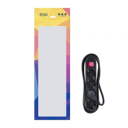 Regleta con Interruptor Nanocable 10.37.0004-BK/ 4 Tomas de Corriente/ Cable 1.4m/ Negro Regleta con Interruptor Nanocable 10.37.0004-BK/ 4 Tomas de Corriente/ Cable 1.4m/ Negro