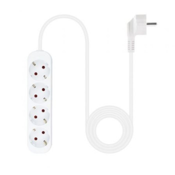 Regleta Nanocable 10.37.0004-NS/ 4 Tomas de Corriente/ Cable 1.4m/ Blanca Regleta Nanocable 10.37.0004-NS/ 4 Tomas de Corriente/ Cable 1.4m/ Blanca