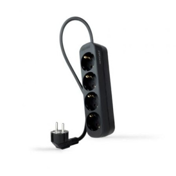Regleta Nanocable 10.37.0004-NS-BK/ 4 Tomas de Corriente/ Cable 1.4m/ Negra Regleta Nanocable 10.37.0004-NS-BK/ 4 Tomas de Corriente/ Cable 1.4m/ Negra