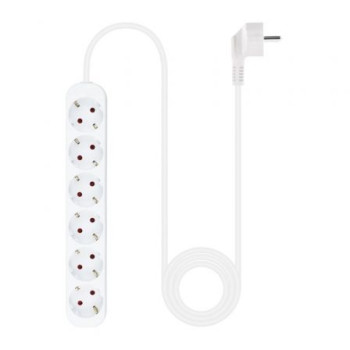 Regleta Nanocable 10.37.0006-NS/ 6 Tomas de Corriente/ Cable 1.4m/ Blanca Regleta Nanocable 10.37.0006-NS/ 6 Tomas de Corriente/ Cable 1.4m/ Blanca