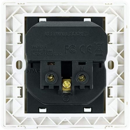 Roseta de Pared Nanocable 10.35.0010/ 1 Schuko/ 2 USB Roseta de Pared Nanocable 10.35.0010/ 1 Schuko/ 2 USB