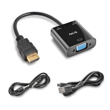 Cable Conversor NGS Chamaleon/ HDMI Macho - VGA Hembra/ 15cm/ Incluye Cable de Audio y Alimentación USB Cable Conversor NGS Chamaleon/ HDMI Macho - VGA Hembra/ 15cm/ Incluye Cable de Audio y Alimentación USB