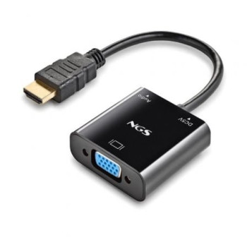 Cable Conversor NGS Chamaleon/ HDMI Macho - VGA Hembra/ 15cm/ Incluye Cable de Audio y Alimentación USB Cable Conversor NGS Chamaleon/ HDMI Macho - VGA Hembra/ 15cm/ Incluye Cable de Audio y Alimentación USB