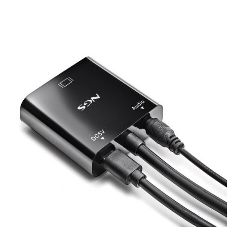 Cable Conversor NGS Chamaleon/ HDMI Macho - VGA Hembra/ 15cm/ Incluye Cable de Audio y Alimentación USB Cable Conversor NGS Chamaleon/ HDMI Macho - VGA Hembra/ 15cm/ Incluye Cable de Audio y Alimentación USB