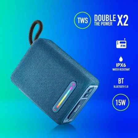 Altavoz con Bluetooth NGS Roller Furia 1/ 15W/ 2.0/ Azul Altavoz con Bluetooth NGS Roller Furia 1/ 15W/ 2.0/ Azul