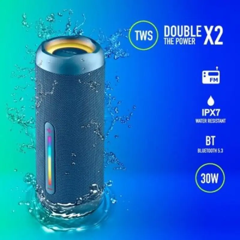 Altavoz con Bluetooth NGS Roller Furia 2/ 30W/ 2.0/ Azul Altavoz con Bluetooth NGS Roller Furia 2/ 30W/ 2.0/ Azul