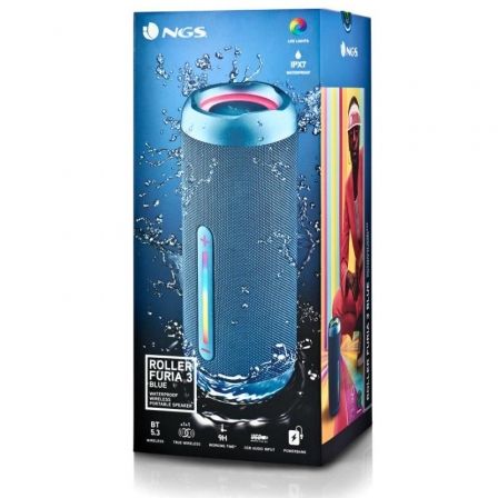 Altavoz con Bluetooth NGS Roller Furia 3/ 60W/ 2.0/ Azul Altavoz con Bluetooth NGS Roller Furia 3/ 60W/ 2.0/ Azul