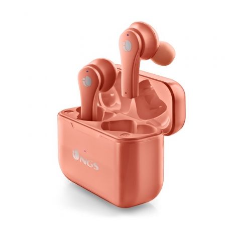Auriculares Bluetooth NGS Ártica Bloom con estuche de carga/ Autonomía 6h/ Coral Auriculares Bluetooth NGS Ártica Bloom con estuche de carga/ Autonomía 6h/ Coral