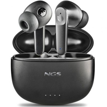 Auriculares Bluetooth NGS Ártica Hush con estuche de carga/ Autonomía 4h/ Negros Auriculares Bluetooth NGS Ártica Hush con estuche de carga/ Autonomía 4h/ Negros