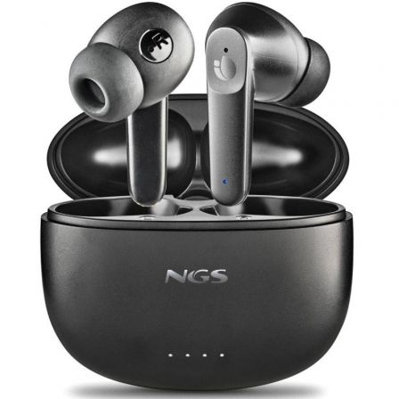 Auriculares Bluetooth NGS Ártica Hush con estuche de carga/ Autonomía 4h/ Negros Auriculares Bluetooth NGS Ártica Hush con estuche de carga/ Autonomía 4h/ Negros