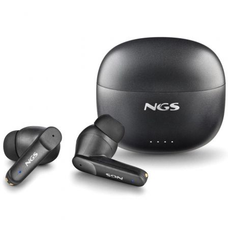 Auriculares Bluetooth NGS Ártica Hush con estuche de carga/ Autonomía 4h/ Negros Auriculares Bluetooth NGS Ártica Hush con estuche de carga/ Autonomía 4h/ Negros