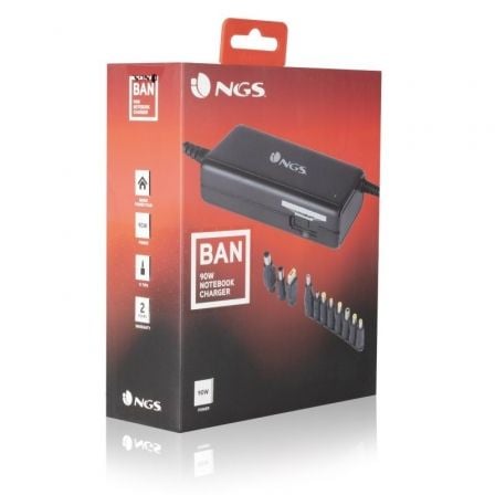 Cargador de Portátil NGS BAN/ 90W/ Manual/ 11 Conectores/ Voltaje 12-20V Cargador de Portátil NGS BAN/ 90W/ Manual/ 11 Conectores/ Voltaje 12-20V