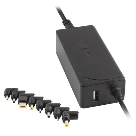 Cargador de Portátil NGS W-45W/ 45W/ Automático/ 8 Conectores/ Voltaje 19-20V/ 1 USB Cargador de Portátil NGS W-45W/ 45W/ Automático/ 8 Conectores/ Voltaje 19-20V/ 1 USB