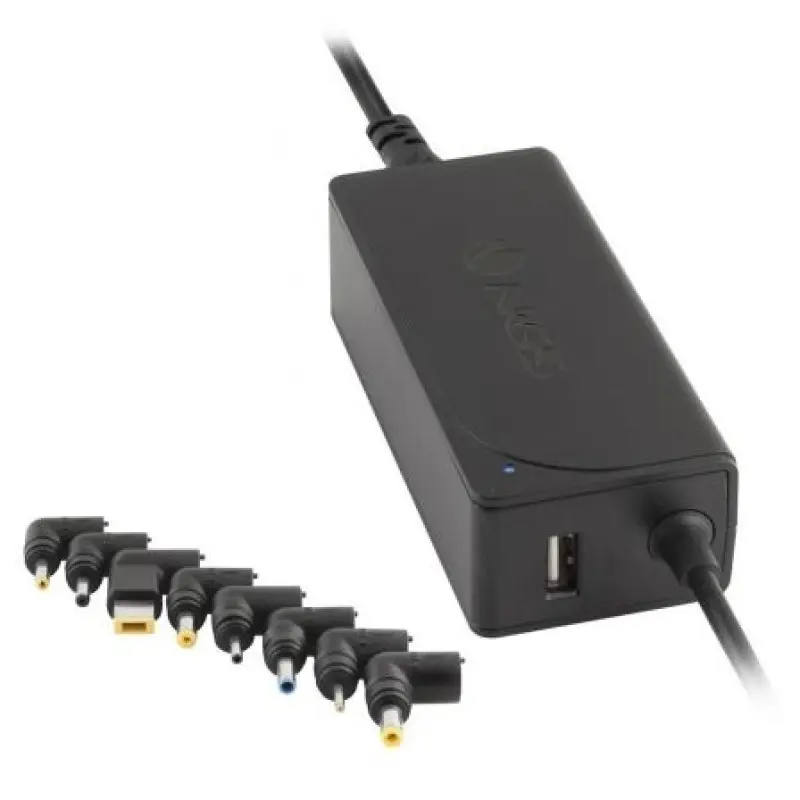 Cargador de Portátil NGS W-45W/ 45W/ Automático/ 8 Conectores/ Voltaje 19-20V/ 1 USB Cargador de Portátil NGS W-45W/ 45W/ Automático/ 8 Conectores/ Voltaje 19-20V/ 1 USB
