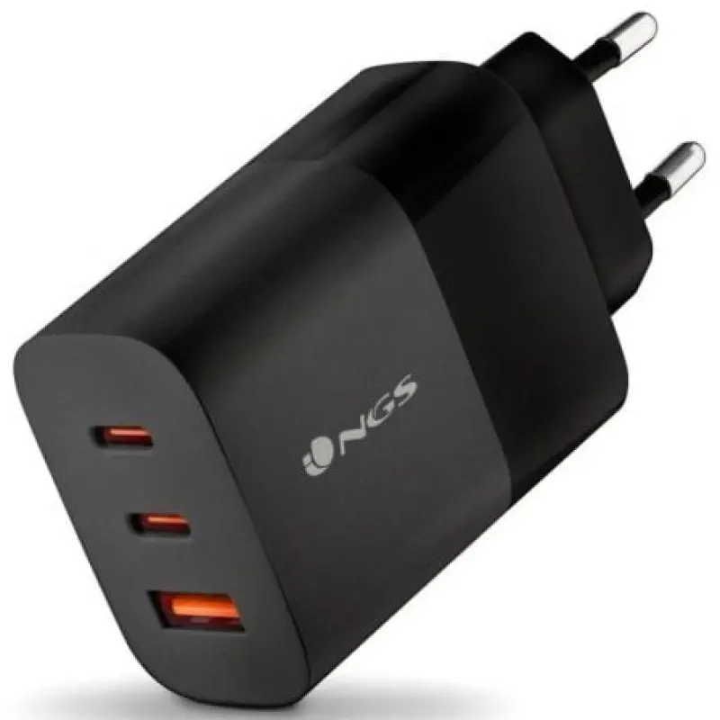 Cargador de Pared NGS Bud/ 2xUSB Tipo-C/ 1xUSB/ 65W Cargador de Pared NGS Bud/ 2xUSB Tipo-C/ 1xUSB/ 65W