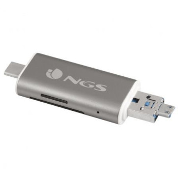 Lector de Tarjetas Externo NGS ALLY READER/ USB 2.0/ USB Tipo-C / Micro USB Lector de Tarjetas Externo NGS ALLY READER/ USB 2.0/ USB Tipo-C / Micro USB