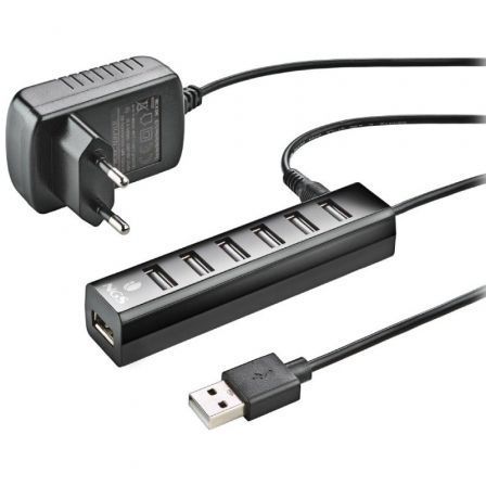 Hub USB 2.0 con Alimentación Externa NGS IHUB7 Tiny/ 7xUSB Hub USB 2.0 con Alimentación Externa NGS IHUB7 Tiny/ 7xUSB