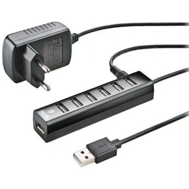 Hub USB 2.0 con Alimentación Externa NGS IHUB7 Tiny/ 7xUSB Hub USB 2.0 con Alimentación Externa NGS IHUB7 Tiny/ 7xUSB