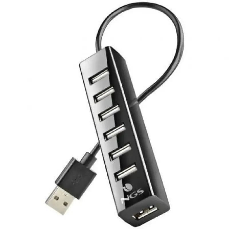 Hub USB 2.0 con Alimentación Externa NGS IHUB7 Tiny/ 7xUSB Hub USB 2.0 con Alimentación Externa NGS IHUB7 Tiny/ 7xUSB