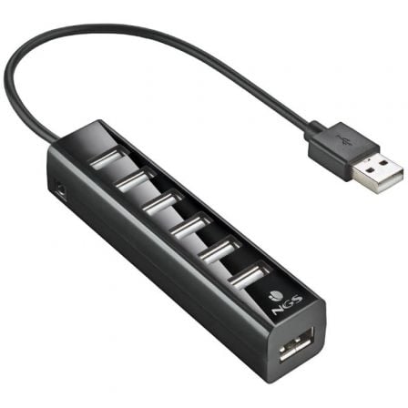 Hub USB 2.0 con Alimentación Externa NGS IHUB7 Tiny/ 7xUSB Hub USB 2.0 con Alimentación Externa NGS IHUB7 Tiny/ 7xUSB