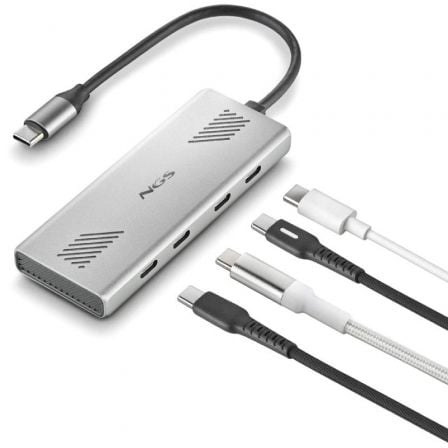 Hub USB Tipo-C NGS Wonder4-C/ 4xUSB Tipo-C Hub USB Tipo-C NGS Wonder4-C/ 4xUSB Tipo-C