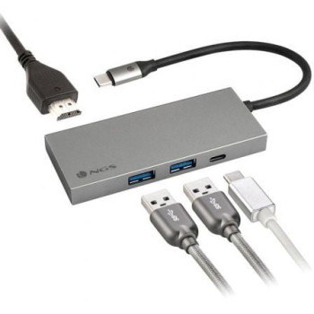 Docking USB Tipo-C NGS WonderDock4 Pro/ 2xUSB/ 1xUSB Tipo-C DP/ 1xHDMI Docking USB Tipo-C NGS WonderDock4 Pro/ 2xUSB/ 1xUSB Tipo-C DP/ 1xHDMI