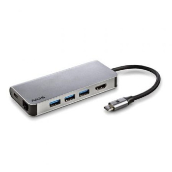 Docking USB Tipo-C NGS WonderDock8/ 3xUSB/ 1xUSB Tipo-C DP/ 1xHDMI/ 1xRJ45/ 1xLector Tarjetas SD Docking USB Tipo-C NGS WonderDock8/ 3xUSB/ 1xUSB Tipo-C DP/ 1xHDMI/ 1xRJ45/ 1xLector Tarjetas SD