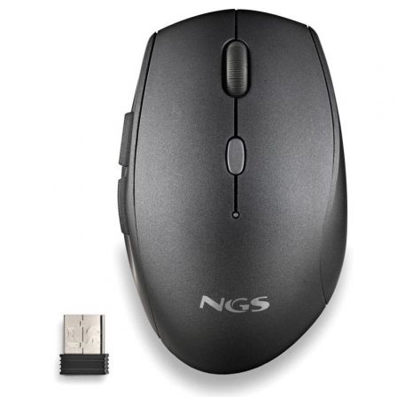Ratón Inalámbrico NGS Bee Black/ Hasta 1600 DPI Ratón Inalámbrico NGS Bee Black/ Hasta 1600 DPI