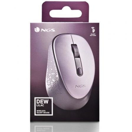 Ratón Inalámbrico NGS Dew Lilac/ Hasta 1600 DPI/ Lila Ratón Inalámbrico NGS Dew Lilac/ Hasta 1600 DPI/ Lila