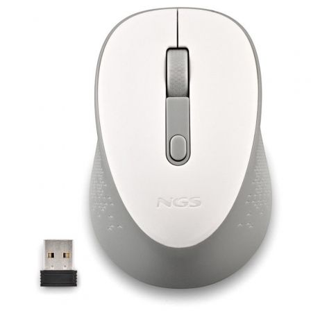 Ratón Inalámbrico NGS Dew White/ Hasta 1600 DPI/ Blanco Ratón Inalámbrico NGS Dew White/ Hasta 1600 DPI/ Blanco