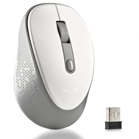 Ratón Inalámbrico NGS Dew White/ Hasta 1600 DPI/ Blanco Ratón Inalámbrico NGS Dew White/ Hasta 1600 DPI/ Blanco