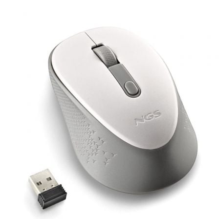 Ratón Inalámbrico NGS Dew White/ Hasta 1600 DPI/ Blanco Ratón Inalámbrico NGS Dew White/ Hasta 1600 DPI/ Blanco