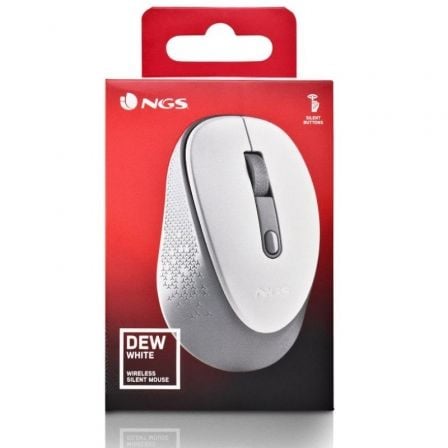 Ratón Inalámbrico NGS Dew White/ Hasta 1600 DPI/ Blanco Ratón Inalámbrico NGS Dew White/ Hasta 1600 DPI/ Blanco