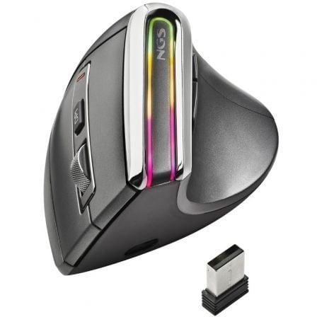 Ratón Ergonómico Inalámbrico por Bluetooth NGS Evo Karma/ Batería recargable/ Hasta 3200 DPI Ratón Ergonómico Inalámbrico por Bluetooth NGS Evo Karma/ Batería recargable/ Hasta 3200 DPI