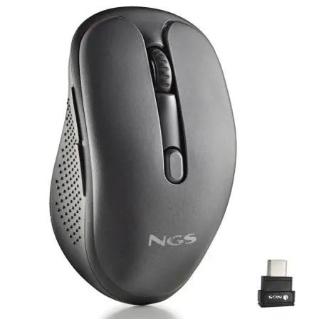 Ratón Inalámbrico NGS Evo Mix silencioso/ Batería recargable/ Hasta 3200 DPI/ Negro Ratón Inalámbrico NGS Evo Mix silencioso/ Batería recargable/ Hasta 3200 DPI/ Negro