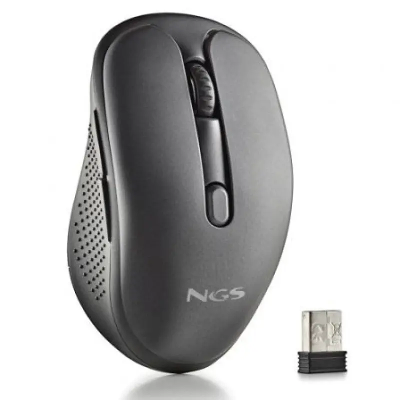 Ratón Inalámbrico NGS Evo Peep silencioso/ Batería recargable/ Hasta 3200 DPI/ Negro Ratón Inalámbrico NGS Evo Peep silencioso/ Batería recargable/ Hasta 3200 DPI/ Negro