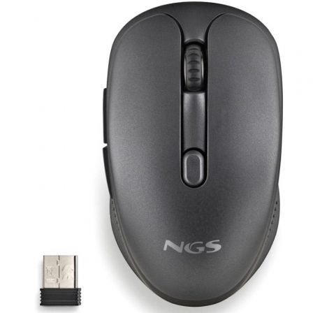 Ratón Inalámbrico NGS Evo Spook silencioso/ Batería recargable/ Hasta 1600 DPI/ Negro Ratón Inalámbrico NGS Evo Spook silencioso/ Batería recargable/ Hasta 1600 DPI/ Negro