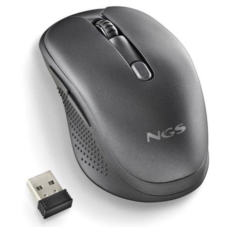 Ratón Inalámbrico NGS Evo Spook silencioso/ Batería recargable/ Hasta 1600 DPI/ Negro Ratón Inalámbrico NGS Evo Spook silencioso/ Batería recargable/ Hasta 1600 DPI/ Negro