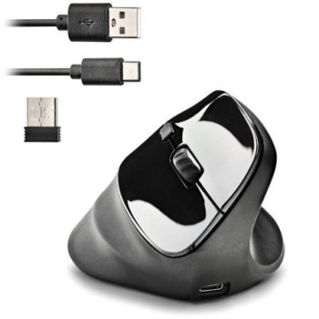 Ratón Ergonómico Inalámbrico NGS EVO Moksha/ Batería recargable/ Hasta 2400 DPI Ratón Ergonómico Inalámbrico NGS EVO Moksha/ Batería recargable/ Hasta 2400 DPI