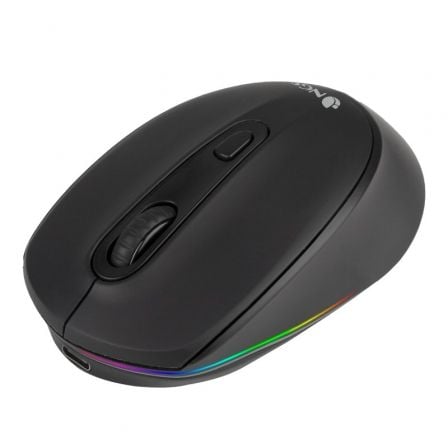 Ratón Inalámbrico por Bluetooth NGS Smog-RB/ Batería recargable/ Hasta 1600 DPI/ Negro Ratón Inalámbrico por Bluetooth NGS Smog-RB/ Batería recargable/ Hasta 1600 DPI/ Negro