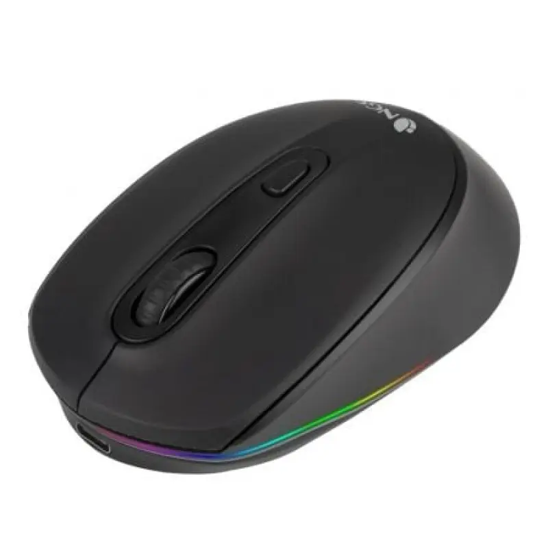 Ratón Inalámbrico por Bluetooth NGS Smog-RB/ Batería recargable/ Hasta 1600 DPI/ Negro Ratón Inalámbrico por Bluetooth NGS Smog-RB/ Batería recargable/ Hasta 1600 DPI/ Negro
