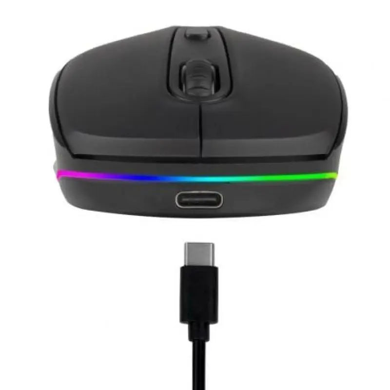 Ratón Inalámbrico por Bluetooth NGS Smog-RB/ Batería recargable/ Hasta 1600 DPI/ Negro Ratón Inalámbrico por Bluetooth NGS Smog-RB/ Batería recargable/ Hasta 1600 DPI/ Negro