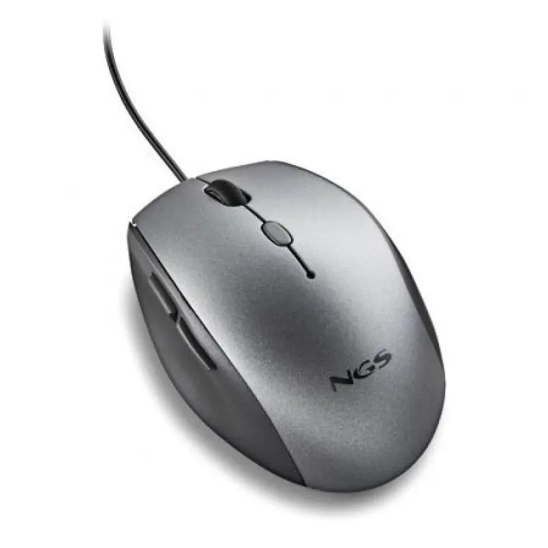 Ratón Ergonómico NGS Moth Gray/ Hasta 1600 DPI/ Gris Ratón Ergonómico NGS Moth Gray/ Hasta 1600 DPI/ Gris
