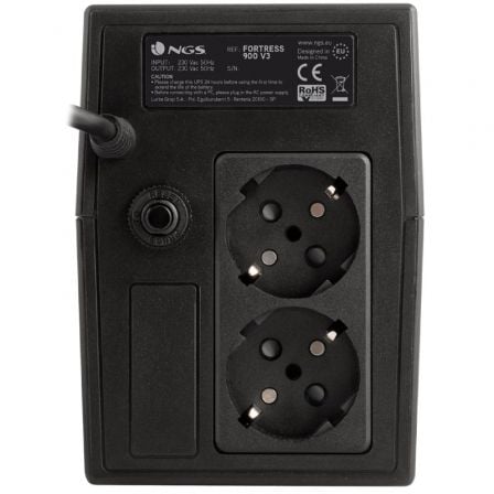 SAI Offline NGS Fortress 900 V3/ 360W/ 2 Salidas/ Formato Torre SAI Offline NGS Fortress 900 V3/ 360W/ 2 Salidas/ Formato Torre