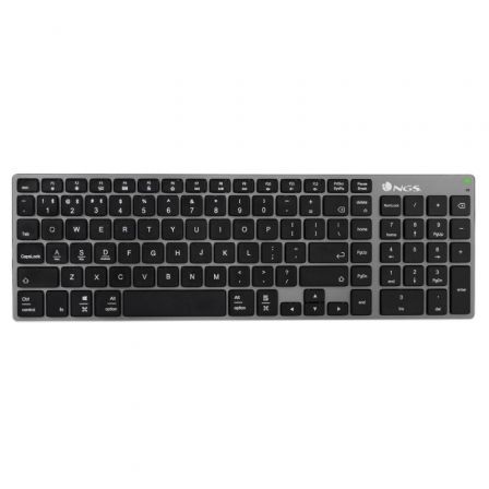 Teclado Inalámbrico por Bluetooth NGS Fortune-BT/ Gris Teclado Inalámbrico por Bluetooth NGS Fortune-BT/ Gris