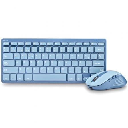 Teclado y Ratón Inalámbricos NGS Fantasy Kit Blue/ Azul Teclado y Ratón Inalámbricos NGS Fantasy Kit Blue/ Azul