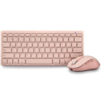 Teclado y Ratón Inalámbricos NGS Fantasy Kit Pink/ Rosa Teclado y Ratón Inalámbricos NGS Fantasy Kit Pink/ Rosa