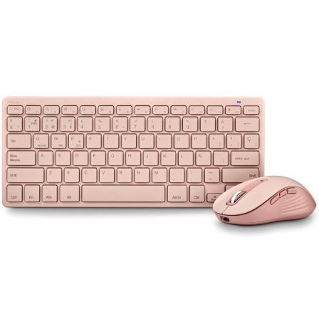 Teclado y Ratón Inalámbricos NGS Fantasy Kit Pink/ Rosa Teclado y Ratón Inalámbricos NGS Fantasy Kit Pink/ Rosa