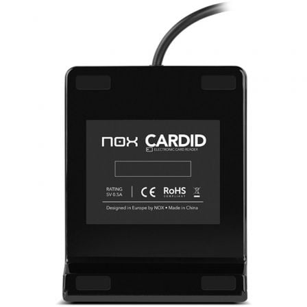 Lector de DNI y Tarjetas Nox Card ID/ Negro Lector de DNI y Tarjetas Nox Card ID/ Negro